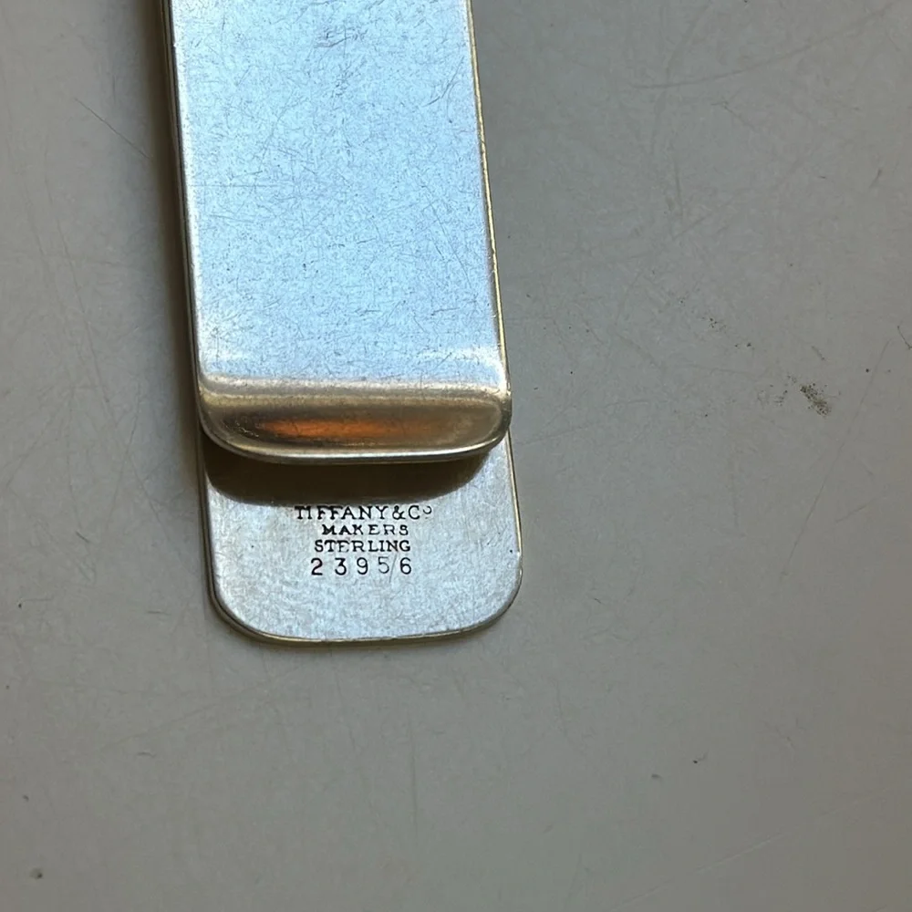 Tiffany & Co. Sterling Silver Vintage Men’s Money Clip-pouch-box-17.9 grams